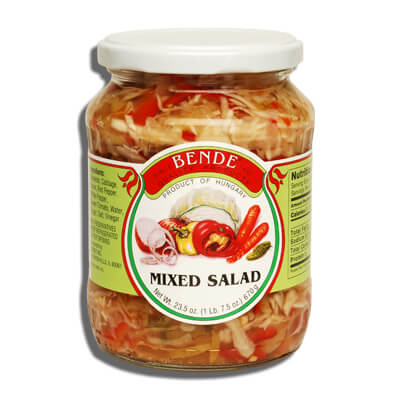 Bende Hungarian Mixed Salad Quality Products Since 1935 (CASE OF 12 x 670g)