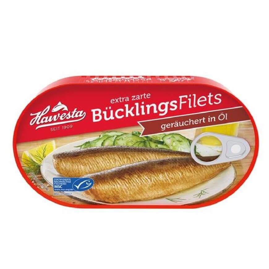 Hawesta Buecklingsfilets Smoked In Oil (CASE OF 10 x 190g)