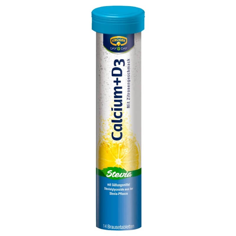 Krueger Calcium D3 Lemon Flavour Stevia Sweetener (CASE OF 14 x 88g)