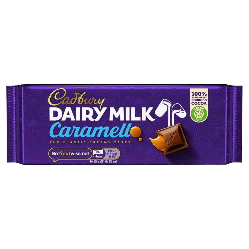 Cadbury Caramello HEAT SENSITIVE ITEM. PLEASE ADD ITEM 122942 TO THE ORDER TO TRY TO PROTECT CHOCOLATES FROM HEAT DAMAGE. (CASE OF 48 x 47g)