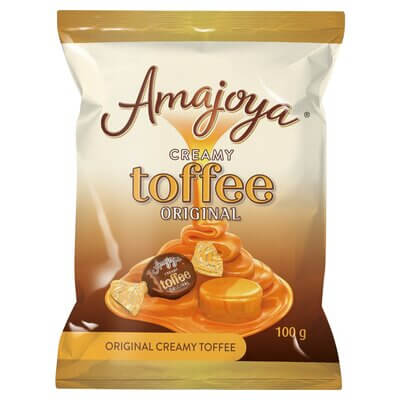 Amajoya Creamy Toffee Original (CASE OF 24 x 100g)