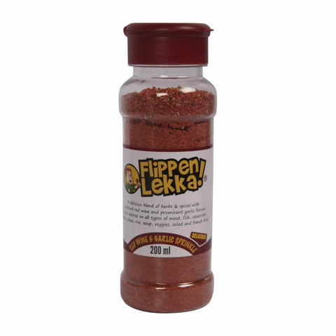 Flippen Lekka Spice Red Wine and Garlic Sprinkle (CASE OF 12 x 200ml)