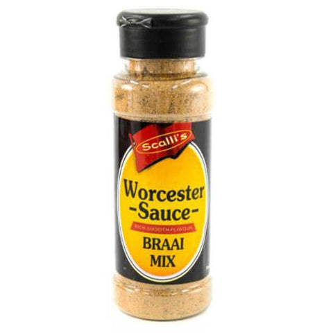 Scallis Shaker Worcester Sauce Braai Mix (CASE OF 12 x 200ml)