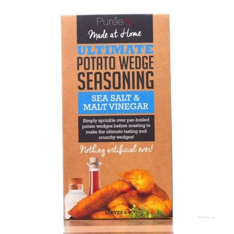 Pureety Sea Salt and Malt Vinegar Potato Seasoning (CASE OF 9 x 40g)