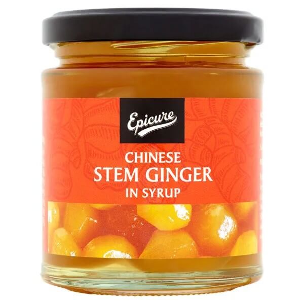 Epicure Chinese Stem Ginger In Syrup Jar (CASE OF 6 x 225g)