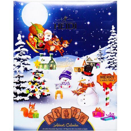 Advent Calendar Heidi Advent Calendar Santa and Sleigh (CASE OF 14 x 110g)