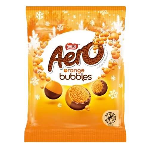 Nestle Aero Bubbles Orange Pouch Bag (CASE OF 12 x 70g)