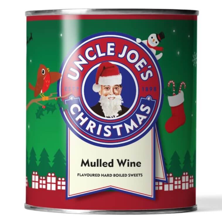 Uncle Joe Hard Sweets Mulled Wine Flavour Tin (CASE OF 6 x 120g)