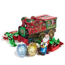 Windel Christmas Locomotive Tin with Assorted Chocolates (CASE OF 9 x 123g)
