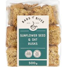 Bag Of Bites Sunflower Seed and Oat Rusk Bag Kosher (CASE OF 12 x 500g)