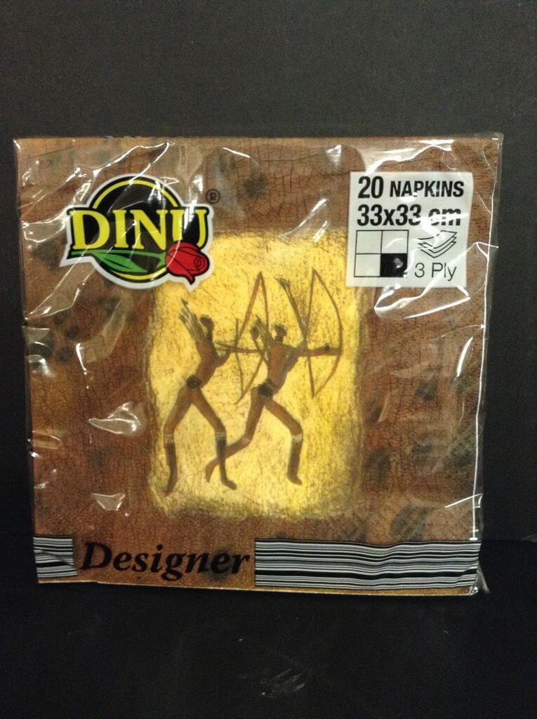 Dinu Designer Napkins Khoi San (CASE OF 12 x 115g)