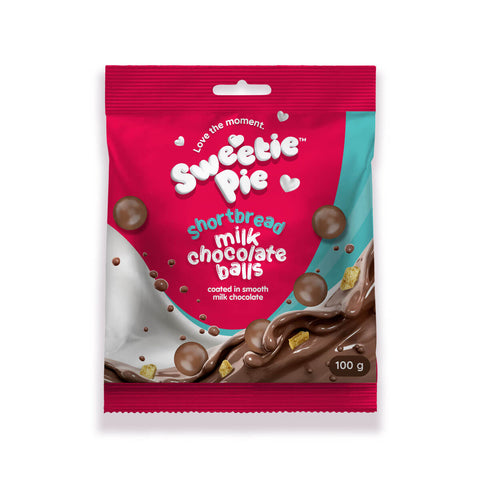 Beyers Sweetie Pie Shortcake Milk Chocolate Balls  HEAT SENSITIVE ITEM. PLEASE ADD ITEM 122942 TO THE ORDER TO TRY TO PROTECT CHOCOLATES FROM HEAT DAMAGE. (CASE OF 12 x 100g)
