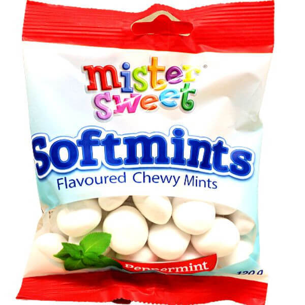 Mr Sweet Softmints Peppermint Bag (CASE OF 30 x 120g)