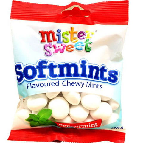 Mr Sweet Softmints Peppermint Bag (CASE OF 30 x 120g)