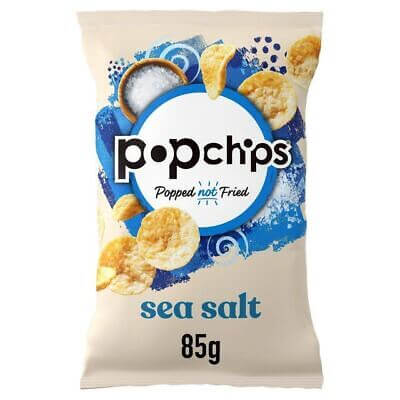 Popchips Sea Salt Potato Snack (CASE OF 8 x 85g)
