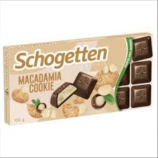 Schogetten Macadamia Cookie Chocolate Bar HEAT SENSITIVE ITEM. PLEASE ADD ITEM 122942 TO THE ORDER TO TRY TO PROTECT CHOCOLATES FROM HEAT DAMAGE (CASE OF 15 x 100g)