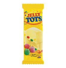 Beacon White Chocolate Slab with Jelly Tots Popping Candy HEAT SENSITIVE ITEM. PLEASE ADD ITEM 122942 TO THE ORDER TO TRY TO PROTECT CHOCOLATES FROM HEAT DAMAGE (CASE OF 24 x 80g)