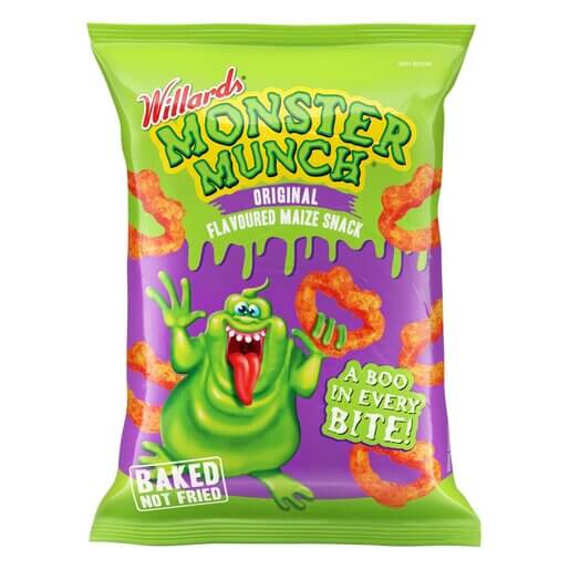 Willards Monster Munch Original Chips (CASE OF 22 x 100g)