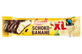Casali Chocolate Banana XL Bar  HEAT SENSITIVE ITEM. PLEASE ADD ITEM 122942 TO THE ORDER TO TRY TO PROTECT CHOCOLATES FROM HEAT DAMAGE. (CASE OF 35 x 22g)