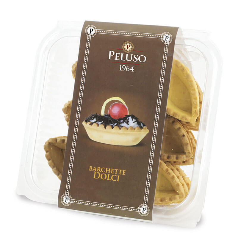 Dolci Peluso Sweet Shortcrust Pastry Boat Shells (CASE OF 10 x 182g)