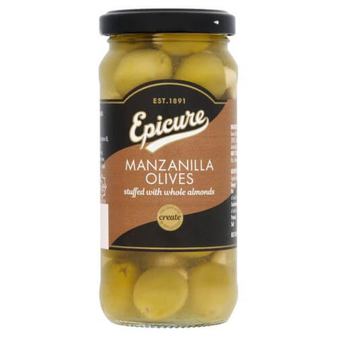 Epicure Manzanilla Olives Stuffed with Almonds (CASE OF 12 x 235g)