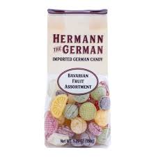Hermann The German Bavarian Fruit Assorted Candy Bag (CASE OF 12 x 150g)