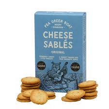 Pea Green Boat Cheese Sables Original Cheese Sables (CASE OF 12 x 80g)