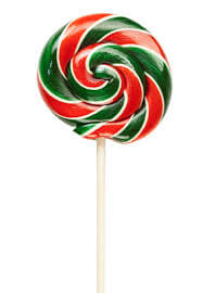 Hammonds Candies Holiday Lollipop Cherry (CASE OF 6 x 28g)