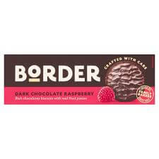 Border Dark Chocolate Raspberry Biscuits (CASE OF 14 x 150g)