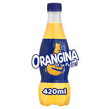 Orangina Sparkling Orange Soft Drink Bottle (CASE OF 12 x 420ml)