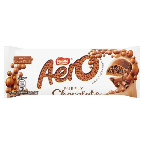Nestle Aero Milk Chocolate Bar (HEAT SENSITIVE ITEM - PLEASE ADD A THERMAL BOX TO YOUR ORDER TO PROTECT YOUR ITEMS (CASE OF 24 x 36g)