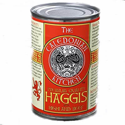 Caledonian Kitchen Beef Haggis, Traditional Premium Skinless Haggis made with The Finest Ingredients. (HEAT SENSITIVE ITEM - PLEASE ADD A THERMAL BOX TO YOUR ORDER TO PROTECT YOUR ITEMS (CASE OF 12 x 408g)