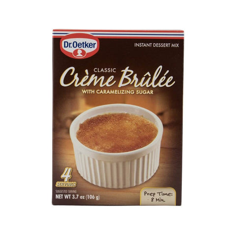 Dr Oetker Classic Creme Brulee with Caramelizing Sugar Instant Desert Mix, Serves 4 (CASE OF 12 x 106g)
