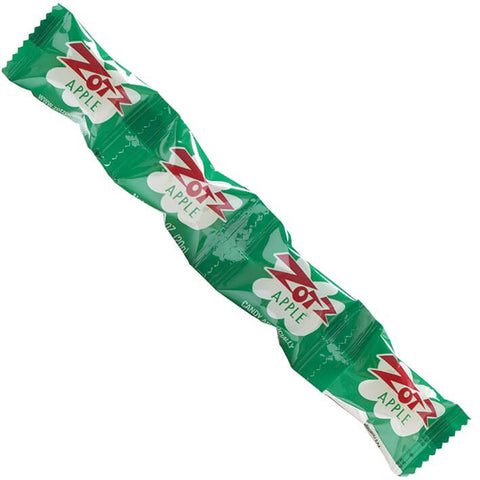 Zotz Apple Flavor Hard Candy Strips (Four Pack) (CASE OF 16 x 20g)