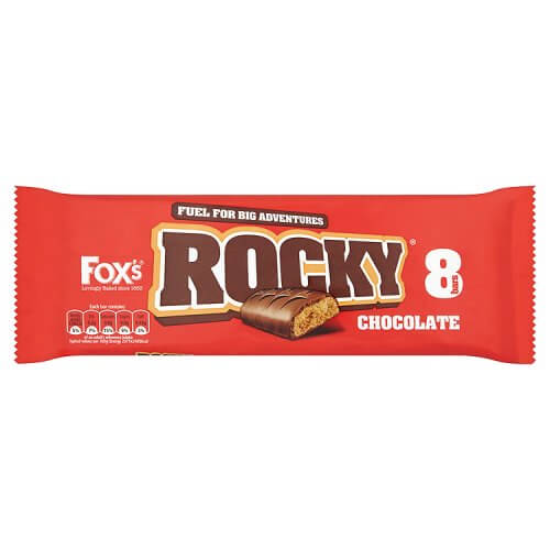 Foxs Biscuits Rocky Chocolate Bars (Item Contains 8 Bars) (HEAT SENSITIVE ITEM - PLEASE ADD A THERMAL BOX TO YOUR ORDER TO PROTECT YOUR ITEMS (CASE OF 24 x 168g)