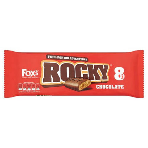 Foxs Biscuits Rocky Chocolate Bars (Item Contains 8 Bars) (HEAT SENSITIVE ITEM - PLEASE ADD A THERMAL BOX TO YOUR ORDER TO PROTECT YOUR ITEMS (CASE OF 24 x 168g)