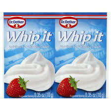 Dr Oetker Whip It Stabilizer For Whipping Cream (2-Pack), Keeps Whipped Cream Stiff For Hours Without Separating (CASE OF 30 x 20g)