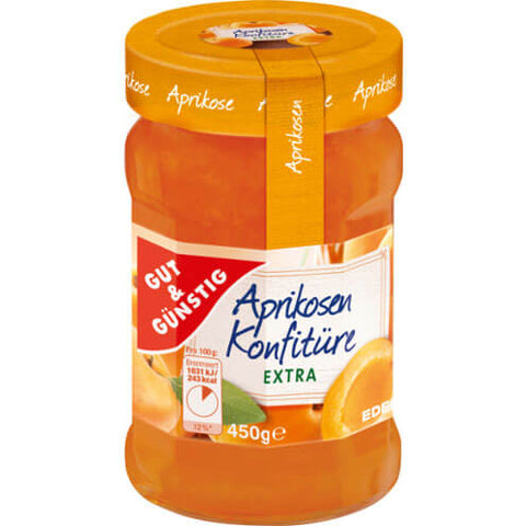 Gut and Gunstig Extra Apricot Jam (CASE OF 10 x 450g)