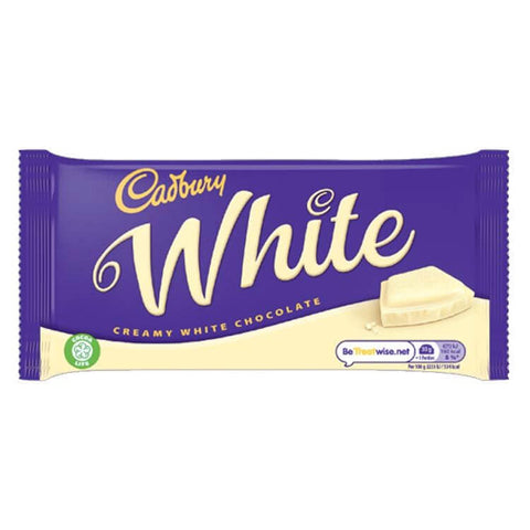 Cadbury White (HEAT SENSITIVE ITEM - PLEASE ADD A THERMAL BOX TO YOUR ORDER TO PROTECT YOUR ITEMS (CASE OF 24 x 90g)