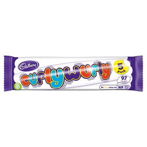 Cadbury Curly Wurly 5 Pack (HEAT SENSITIVE ITEM - PLEASE ADD A THERMAL BOX TO YOUR ORDER TO PROTECT YOUR ITEMS (CASE OF 28 x 107.5g)