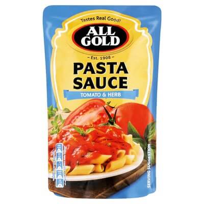 All Gold Pasta Sauce Tomato and Herb (CASE OF 12 x 405g)