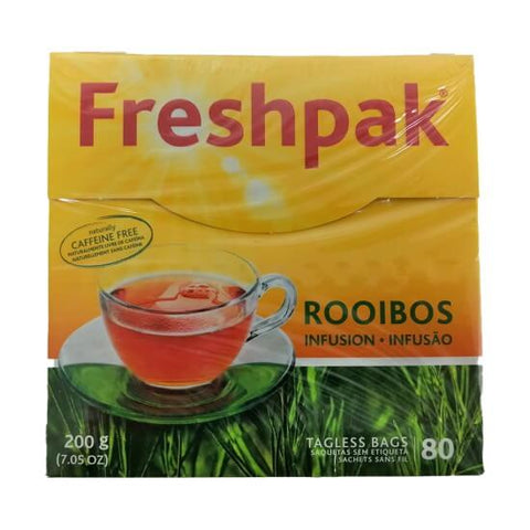 Freshpak Rooibos Tea Tagless Tea Bags (Pack of 80 Bags) (CASE OF 12 x 200g)