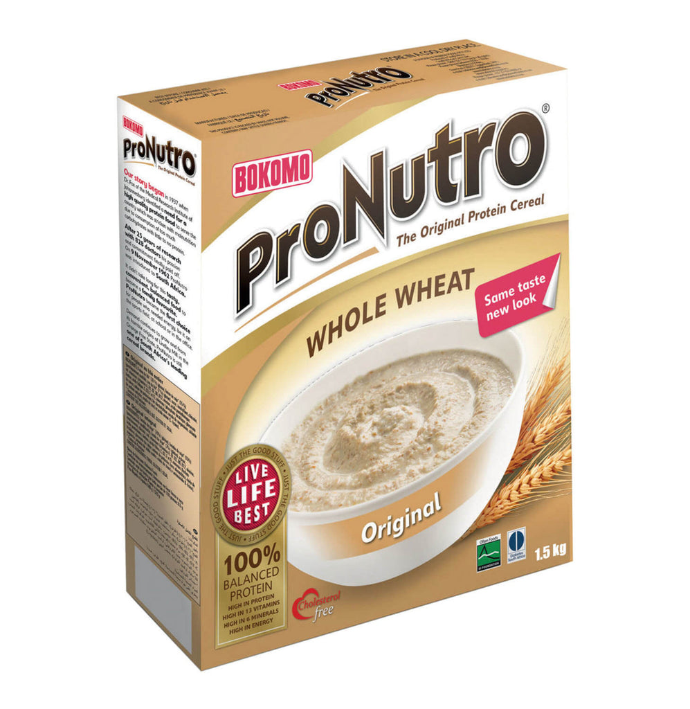 Bokomo Whole Wheat Pronutro Cereal (Kosher) (CASE OF 12 x 500g)