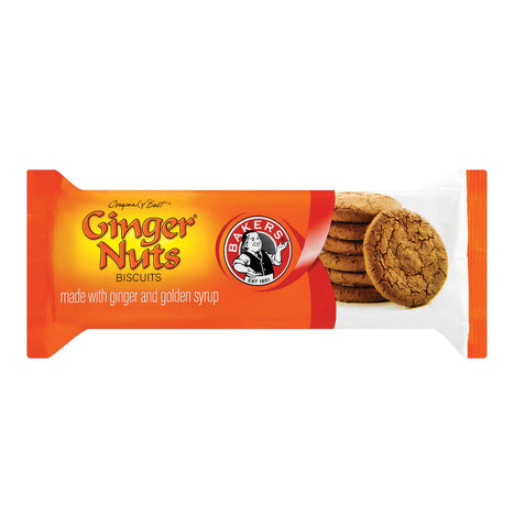 Bakers Ginger Nuts Ginger Biscuits (Kosher) (CASE OF 12 x 190g)