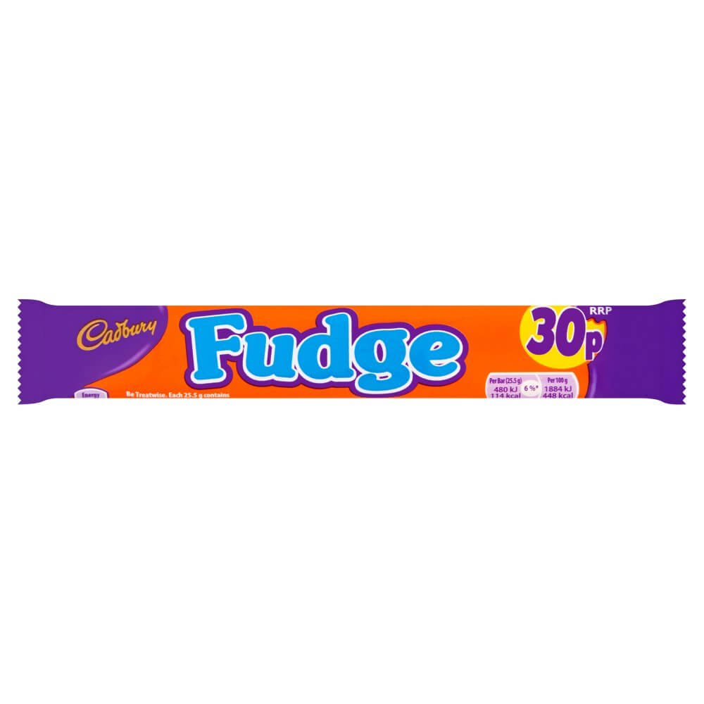 Cadbury Fudge Bar (HEAT SENSITIVE ITEM - PLEASE ADD A THERMAL BOX TO YOUR ORDER TO PROTECT YOUR ITEMS (CASE OF 60 x 22g)