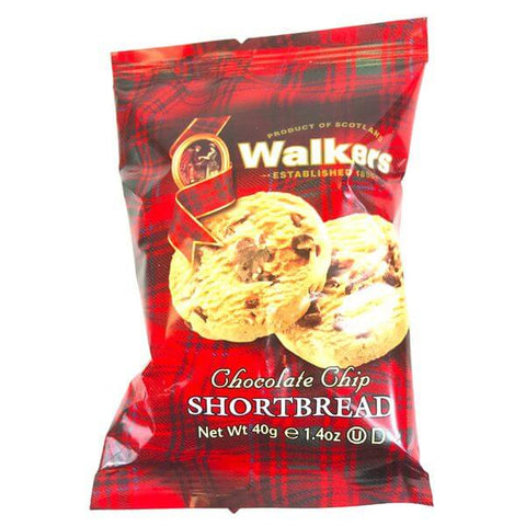 Walkers Shortbread Chocolate Chip (Pack of Two Biscuits) (CASE OF 20 x 40g)