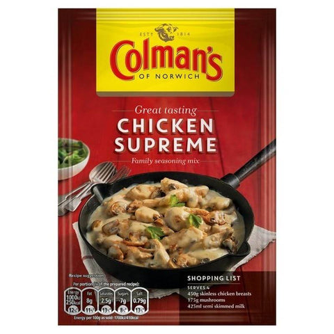 Colmans Seasoning Mix Chicken Supreme (CASE OF 16 x 38g)