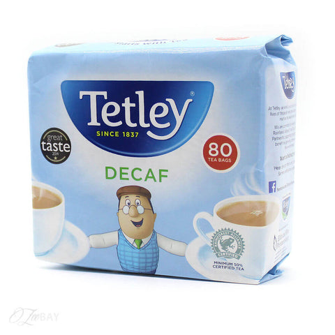 Tetley Decaf (Pack of 80 Tea Bags) (CASE OF 12 x 250g)