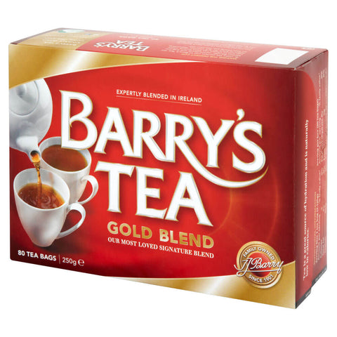 Barrys Gold Tea Bags (Pack of 80) (CASE OF 6 x 250g)