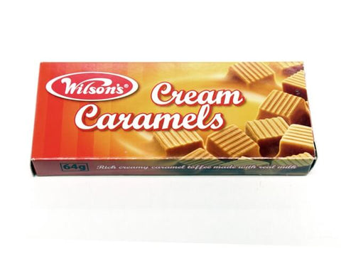 Wilsons Toffee Cream Caramels (Kosher) (CASE OF 40 x 64g)